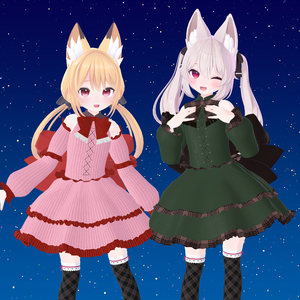 【こまどアバター＆ソラハちゃん対応】ゴシック調ロリータ