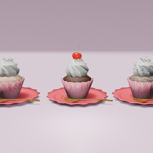 カップケーキ3種