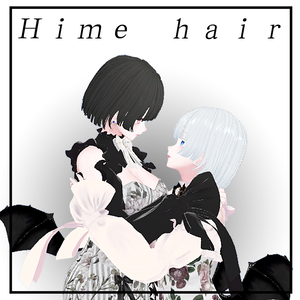 Hime short  Hair  【9アバター対応 🖤 Liltoon / VRChat】