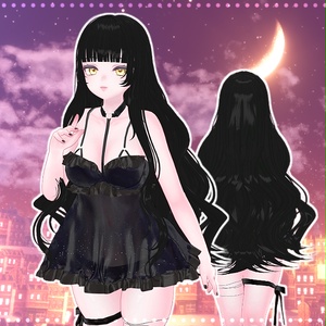Sale🖤 Melling " Shiny Wave hair " 【4アバター対応 🖤 Liltoon / VRChat】 缩略图 5