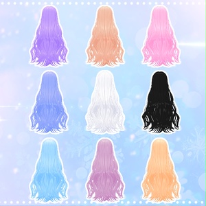 Sale🖤 Melling " Shiny Wave hair " 【4アバター対応 🖤 Liltoon / VRChat】 缩略图 10