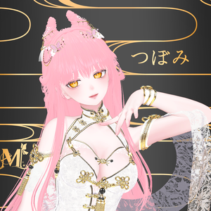 🖤 Melling "  つぼみ(flower bud)Hair " 【6アバター対応 🖤 Liltoon / VRChat】🖤