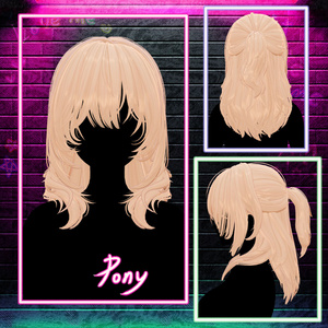 Sale🖤 Melling " Crush on " 2Type Hair 【9アバター対応 🖤 Liltoon / VRChat】🖤 缩略图 6