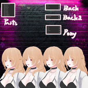 Sale🖤 Melling " Crush on " 2Type Hair 【9アバター対応 🖤 Liltoon / VRChat】🖤 缩略图 9