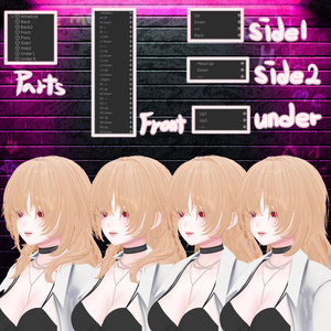Sale🖤 Melling " Crush on " 2Type Hair 【9アバター対応 🖤 Liltoon / VRChat】🖤 缩略图 8
