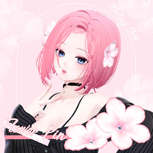 🖤 Melling " Flower pin" 🖤 Liltoon / VRChat】🖤