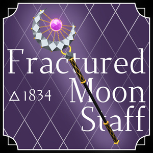 Fractured Moon Staff - 魔法の月の杖