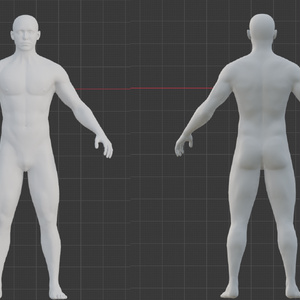 男性ベースメッシュ 3Dモデル｜キャラクター制作・ゲーム・映像向け