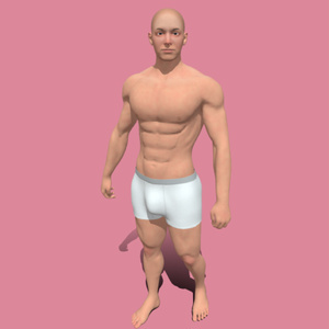 【リグ対応済み】オリジナル男性3Dキャラクター／Realistic Male Character Model｜Blender 5.0.1対応