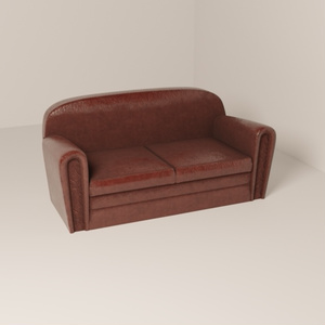 ３Ｄオブジェクトデータ【sofa2】アンティーク風 ソファ 二人掛け