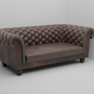 ３Ｄオブジェクトデータ【sofa3】アンティーク風 ソファ 二人掛け