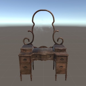 ３Ｄオブジェクトデータ【Mirror_stand1】鏡台 ミラースタンド 缩略图 3