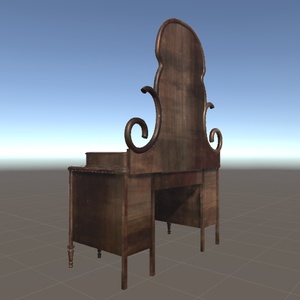 ３Ｄオブジェクトデータ【Mirror_stand1】鏡台 ミラースタンド 缩略图 4