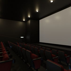 3DCG【movie theater】映画館の内装