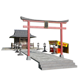 3DCG【temple_set】お寺 神社 缩略图 2