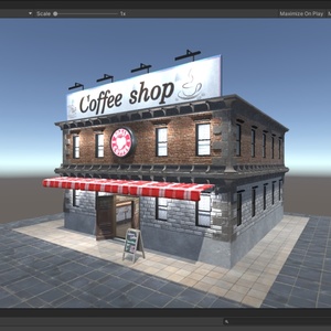 3DCG【cafe_set】カフェ店舗 セット 缩略图 9
