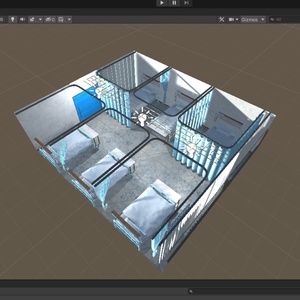 3DCG【hospital_room】病室　病院 缩略图 9
