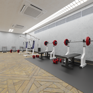 3DCG【gym_set】ジム フィットネス 店舗モデル