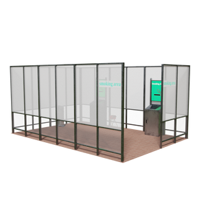 3DCG【smoking_room】喫煙所　灰皿セットモデル