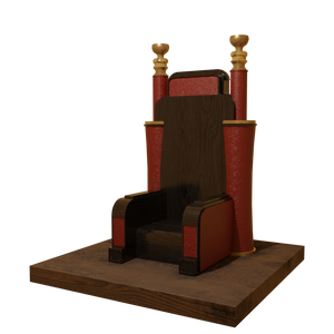 3DCG【throne】玉座