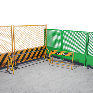 3DCG【fence_set】フェンス 4点セット