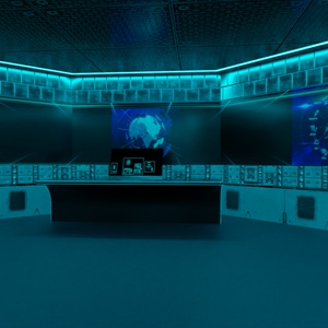 3DCG【Control_room】コントロールルーム 操作室 SF 缩略图 2