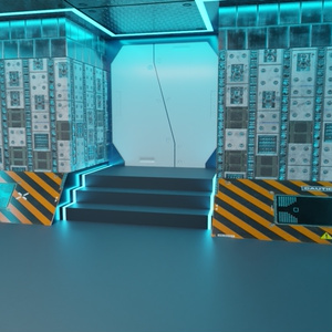 3DCG【Control_room】コントロールルーム 操作室 SF 缩略图 4