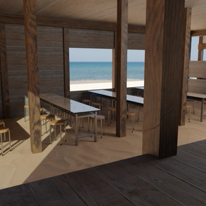 3DCG【sea_house】海の家 缩略图 6