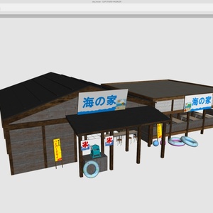 3DCG【sea_house】海の家 缩略图 10