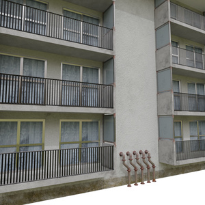 3DCG【apartments】団地アパート 缩略图 6