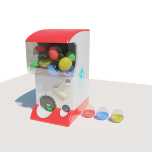 3DCG【gacha_machine】ガチャマシン