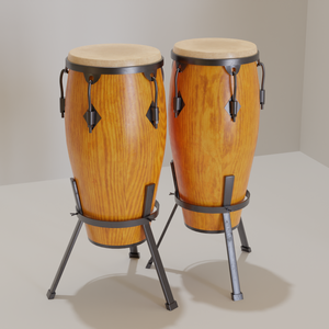 3DCG【conga_set】コンガ 楽器セット