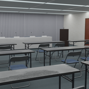 【3DCG】会見場／貸しオフィス