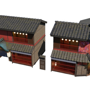 【3DCG】遊郭建物セット 缩略图 11