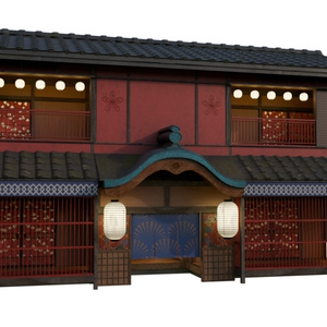 【3DCG】遊郭建物セット 缩略图 5