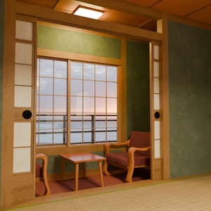 【3DCG】旅館／ホテル（露天風呂付き） 缩略图 4