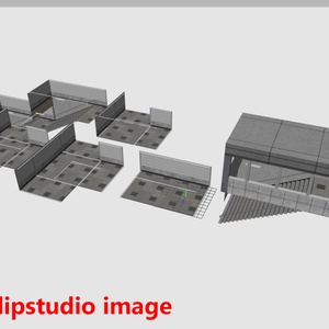【3DCG】地下道キット 缩略图 10