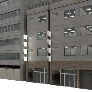 【3DCG】雑居ビル4種セット