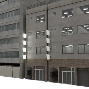 【3DCG】雑居ビル4種セット