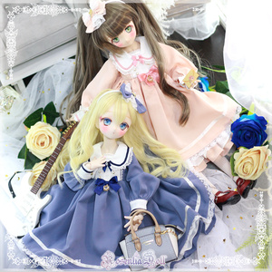 「フラワーレター」MDD・SDM通用 ドール服 ワンピース ソックス 4点セット