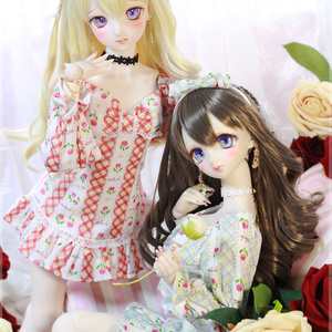 「薔薇ガールズ」DD・SD通用 ドール服 ワンピース ソックス 4点セット