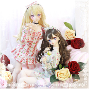 「薔薇ガールズ」DD・SD通用 ドール服 ワンピース ソックス 4点セット
