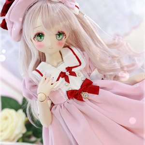 「ハニーレター」同色ベレー帽 リボンヘアクリップ 3点セット