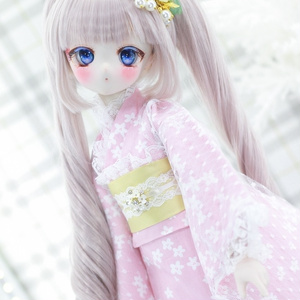 「ハナミ小町」 MDD・SDM通用　2WAY ドール服 羽織付き洋風着物 8点セット