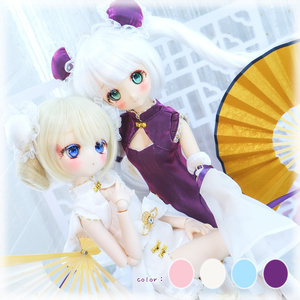 「風華雪月」MDD・SDM通用 ドール服 チャイナドレス 7点セット