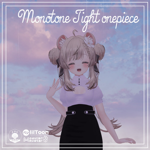 VRC想定　Monotone Tight one piece　複数アバター対応 缩略图 2