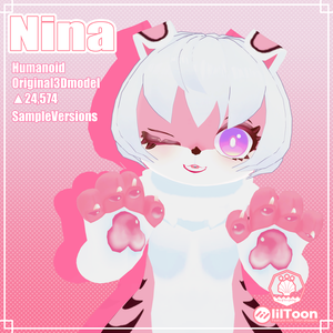 【オリジナル3Dモデル】水棲生物のニナ-Nina-