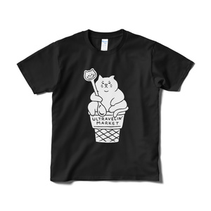 ソフトクリーム【Tシャツ（短納期）ブラック】