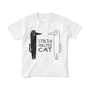 伸び猫【Tシャツ（短納期）】