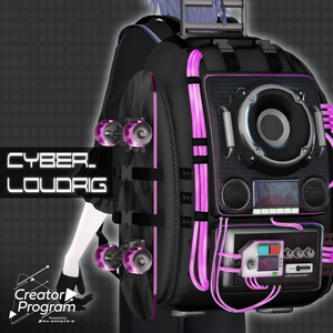 ギミック付きアバターアクセサリー『CYBER_LOUDRIG』 - By relybird / CP43